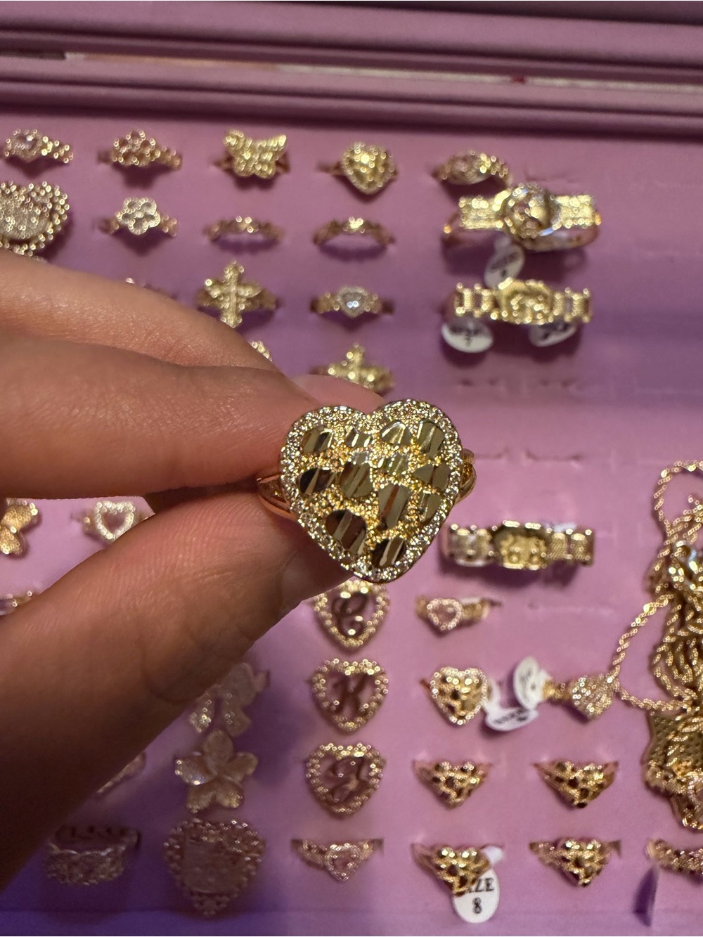 Gold plated nugget ring - Women Jewelry